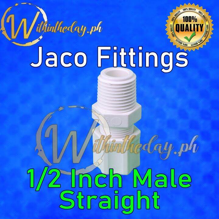 Jaco Fittings 1/2 inch Male Female for OD Polypropylene tube hose use