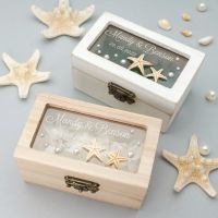 【hot】□  Custom Beach Wedding Bearer Starfish Engagement Holder Jewelry