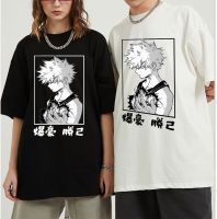 Men T Shirt My Hero Academia Bakugou Anime Anime T Shirt Hop Tee Shirt Cotton Short