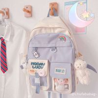 Japanese and Korean Style Student Backpack New Cute Large-capacity School Bag