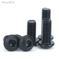 3Pcs BSW 1/4-20 3/8-16 Black Zinc Button Head Hex Socket Screws Allen Bolts High Tensile Grade 10.9