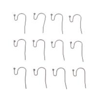 300pcs Earring Hooks 316 Surgical Stainless Steel Ear Clasps for DIY Jewelry Making Accessories Ear Wire 22x12x2mm Pin 0.7mm