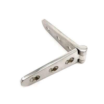Cast Strap Hinge Yacht Durable Marine Grade Tool Boat Accessories Practical 316 Stainless Steel Lengthen 6 Holes 152x30mm Accessories
