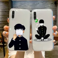 Mob Psycho 100 anime Phone Case Transparent For Samsung galaxy A S note 23 52 22 20 21 51 71 12 50 10 30 E fe ultra plus Phone Cases