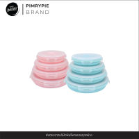 Pimrypie กล่องพลาสติกใส่อาหารพับได้ 4 ชิ้น (คละสี) E551