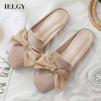 IELGY  Bowknot รองเท้าแตะผู้หญิงสไตล์เกาหลีทุกการแข่งขันเป่าโถวสวมใส่ด้านนอก