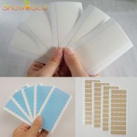 Double Sided Adhesive Tape 60 Tabs Precut Green White for Tape-in Hair Extension Replacement Waterproof Tape for Wigs Cleaning Tools