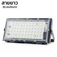 ไฟสปอตไลท์ สปอตไลท์ LED โคมไฟภูมิทัศน์ ไฟถนน Floodlight ขนาด 65w 125w 150w โคมไฟ แสงขาว สว่าง ประหยัดไฟ สายยาว 30 เซนติเมตร Seabuy