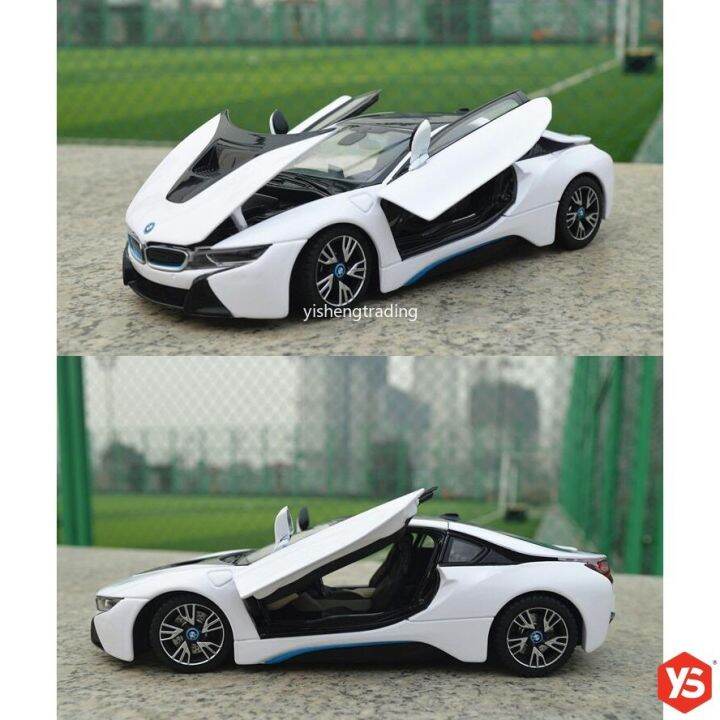 1-24-scale-b-m-w-i8-diecast-ของเล่นโมเดลรถยนต์