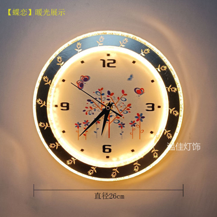 mzd-เปลี่ยนสีได้3สี-โคมไฟติดผนังนาฬิกา-led-โคมไฟติดผนังภาพจิตรกรรมฝาผนังทรงกลมเรียบง่ายทันสมัยห้องนั่งเล่นศึกษาสร้างสรรค์ตกแต่งผนังพื้นหลังโคมไฟติดผนังโคมไฟข้างเตียงนอน
