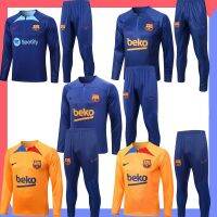 FCB แขนยาวการฝึกอบรมชุด22-23ผู้ชายฟุตบอลการฝึกอบรมเสื้อ Tracksuit เสื้อฟุตบอลเสื้อกีฬา Jersey ชุดกางเกง &amp; Top