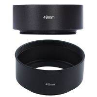 2 Pcs Mount Standard Metal Lens Hood for , 46Mm &amp; 49Mm