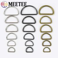 20Pcs Meetee 15-50mm D Buckle for Metal Clasp Shoes Adjustment Webbing Hardware Accessories