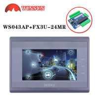 FX3U FX3U-24MR + HMI 4.3 Inci Display PLC Combo Mendukung Layar Entuh Relay RTU คุณภาพสูง