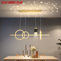 SUNMEIYI Nordic โคมไฟระย้า Creative Modern Simple Starry ร้านอาหารโคมระย้า Home Study Light Bar Cafe แสงติดตั้งง่าย3ปี