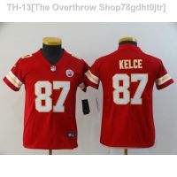 ✟◘ 2023 NFL Super Bowl Chiefs 87 KELCE 15 MAHOMES Youth Kids Football Jersey red black white Rugby shirt