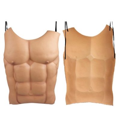 Cosplay Costume Halloween EVA Men Fake Skin Chest Muscle Props Party Decoration