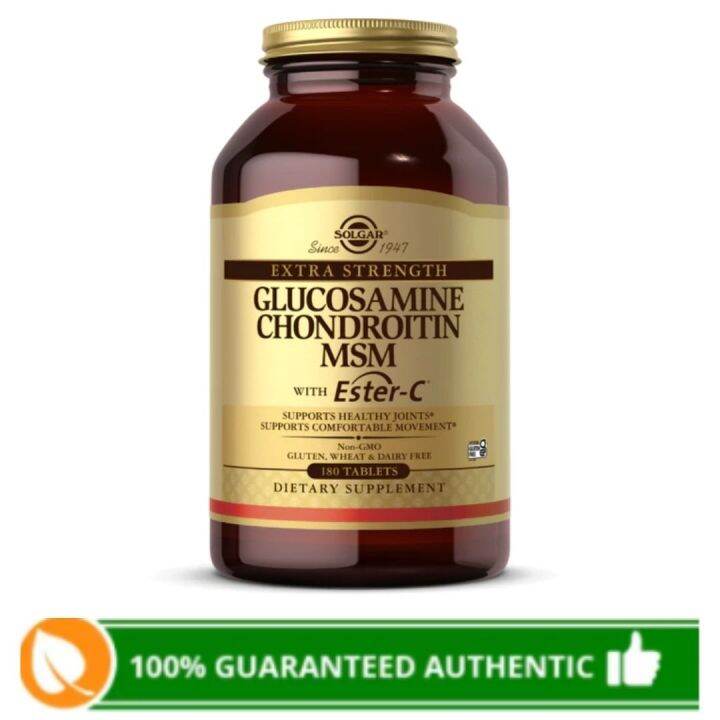 Solgar Glucosamine Chondroitin MSM With EsterC 180 Tablets Lazada PH
