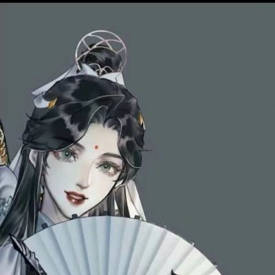 ✉℗▦  Cheongwan blessing and 9 inches gradient wind division wenhuan fan COS t qing xuan folding fan wind division empress shot hair