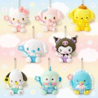 Cinnamoroll Kuromi Pompurin Pocho My Melody Sanrio น่ารักสบู่จุกนมหลอกสำหรับเด็กตุ๊กตาของเล่นอะนิเมะเสน่ห์สำหรับเด็กผู้หญิง