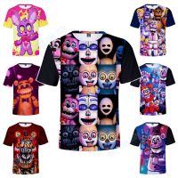 NEW Five Nights at Freddys Casual Short Sleeve T-Shirt For Kids Boy/Girl