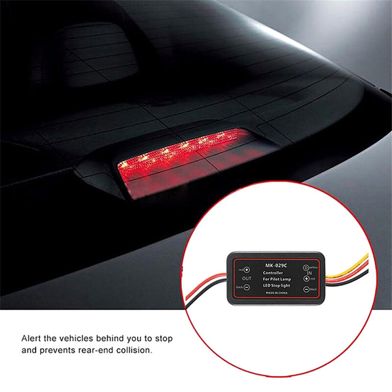 Ministar Flash Universal Strobe Controller Flasher Module for LED Brake Stop Light Lamp