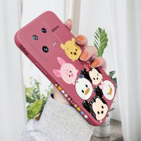 เคสโทรศัพท์ PMP สำหรับ Xiaomi Redmi 12C Redmi 11A Xiaomi 13 5G 13 Pro 5G เคสโทรศัพท์ดีไซน์การ์ตูน Micky Minie Mouse รูปแบบขอบสี่เหลี่ยมปลอกซิลิโคนของเหลวเคสกล้องคลุมทั้งหมด