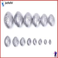 JUZHUFEI 5/10Pcs คุณภาพสูง น้ำหนัก Line Sinkers ตกปลาตะกั่วตก ขั้วต่อตะขอ Sinker รูปมะกอก