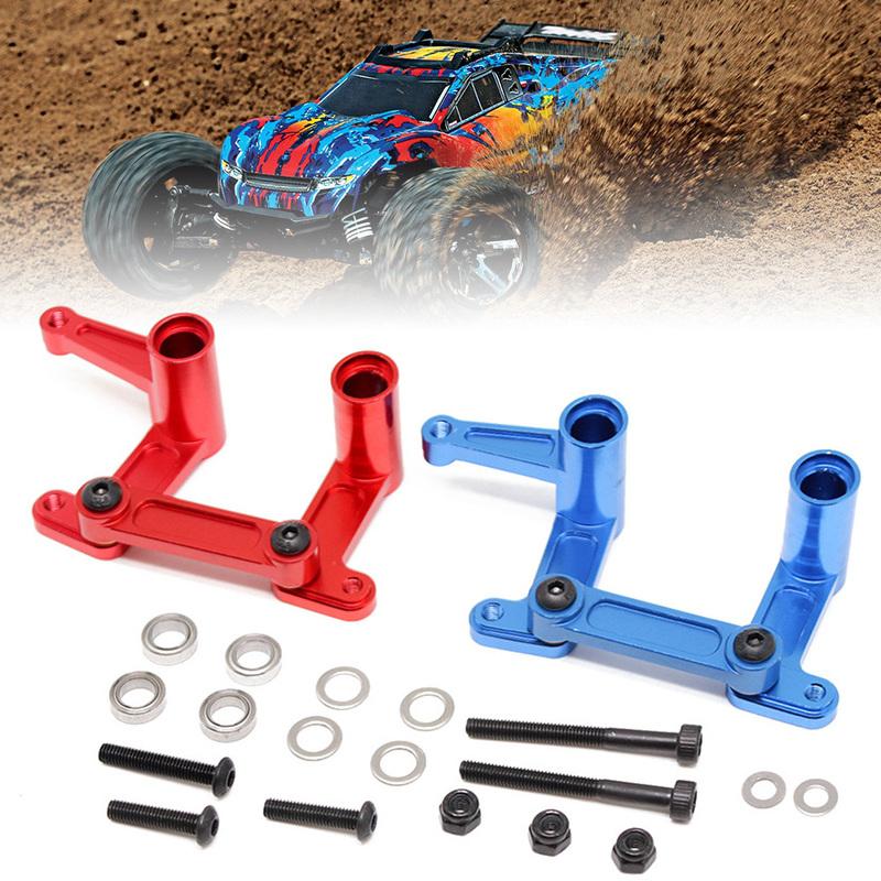 Traxxas 3743A Blue-Anodized T6 Aluminum Steering Bellcranks and Drag Link 