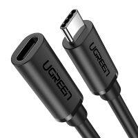 【HOT SALE】 CarbonCOPY USB C สายพ่วงตัวผู้เป็นตัวเมีย Type C สายต่อไฟธันเดอร์โบลท์3สำหรับนินเท็นโดสวิตช์ MacBook Pro Pixel 3 2