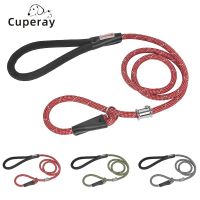 Large Dog Leash Nylon Reflective P Chain / Leash Prevents Burst with Comfortable Non-Slip Handles for Dog Walking and Training