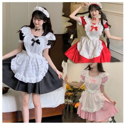 [COD] secret love new two-dimensional 3-color maid outfit cos cute womens gangster l dress