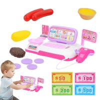 Toy Cash Register Simulation Supermarket Cash Register Toys Set With Lighting Sound Effects Calculation Checkout Early Education
