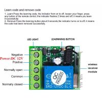 5X DC 12V 1CH RF Relay Receiver 433MHz Universal Wireless Remote Control Switch 433 MHz Transmitter Button Module DIY