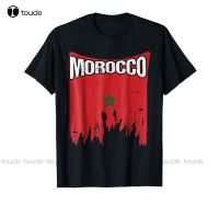 Shirts Crew Neck Men Morocco Soccers Flag Shirt Moroccan Flag Jersey Flag Footballer Tee Shirts