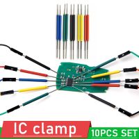 10ชิ้นชิปอเนกประสงค์ไมโคร Ic Clamp Sop Soic Msop Ssop Smd Ic Test Clip ขาซ็อกเก็ต Adpter โปรแกรมเมอร์ F/ Logic Analysis