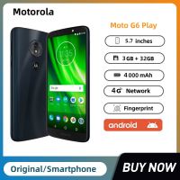 ปลดล็อกเดิม Motorola Moto G6 เล่นซิมการ์ดเดียว Octa-core 5.7 นิ้วสมาร์ทโฟน 3GB RAM 32GB ROM 13MP กล้องด้านหลังลายนิ้วมือโทรศัพท์มือถือ Android