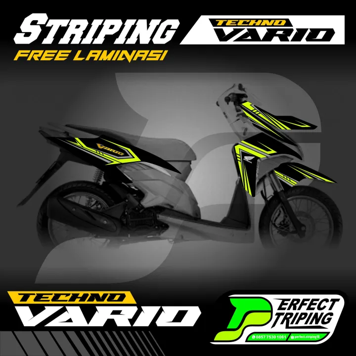 Stiker Striping Honda VARIO TECHNO 110cc KARBU 2009 - 2011 | Lazada