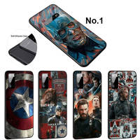 Casing หรับ Samsung Galaxy S21 S21s S20 Fe Ultra S10E S8 S9 S10 Plus Lite S7 Edge S21+ S20+ S10+ S9+ S8+ S20FE S20Ultra FUL84 Marvel Captain America Pattern Phone เคสโทรศัพท์