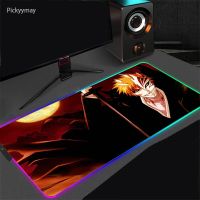 BLEACH Anime RGB Gaming Mouse Pad LED Light Large Mouse Mat Desk Keyboard Carpet Backlight Mousepad PC Gamer Laptop Table Mats