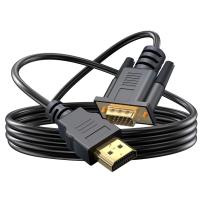 Kabel adaptor Digital ke VGA pria HDMI Male ke VGA Male 1080P 60Hz HDMI kompatibel untuk komputer Laptop