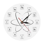 Chemical Element Periodic Wall Clock Chemistry Time Keeper Room Accents