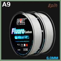 [Epih] 100M เอ็นตกปลา0.8Mm-8.0Mm เคลือบ Fluorocarbon 34.32LB 4.13LB