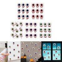 【CC】♠  5pcs Horror Eyeball  Sticker Decal Ornament Crafts for New Year Decoration Supply