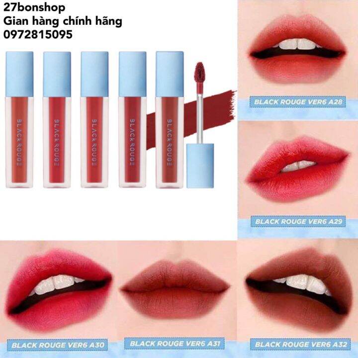 Son Kem Lì Black Rouge Air Fit Velvet Tint Ver 6 A28 A29 A30 A31