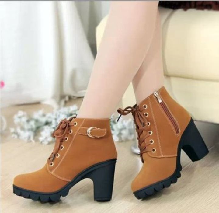 2023changtang5320-ฤดูหนาว2023ใหม่รองเท้าส้นสูงผู้หญิงรองเท้าสายรัดสั้นรองเท้าสบายรองเท้ากันน้ำwarm-plusขนาด42-botas-femininas