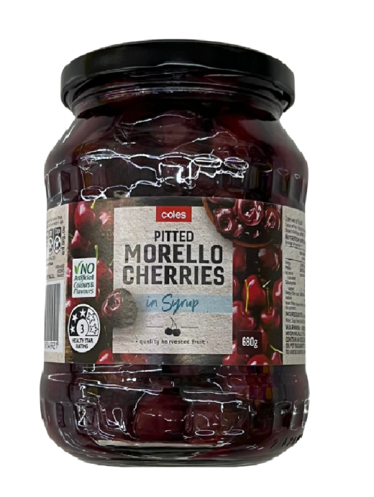 Coles Pitted Morello Cherries in Syrup 680g Lazada PH