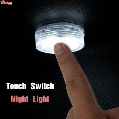 2X Led Touch Light Portable Night Reading Ceiling Lights Glove Box Lamp Footwell Trunk Bulbs Car Interior Light Closet Kitchen Bulbs  LEDs HIDs
