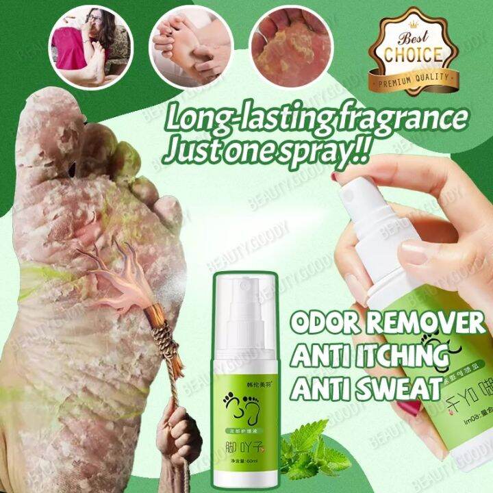 Foot Deodorant Spray Foot Odor Spray Anti Itch Anti Sweat Fungal