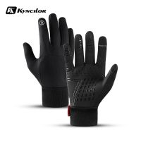 【LZ】☇☍  Luvas de lã térmica para homens e mulheres impermeável toque frio motocicleta ciclo masculino ao ar livre esportes corrida esqui inverno